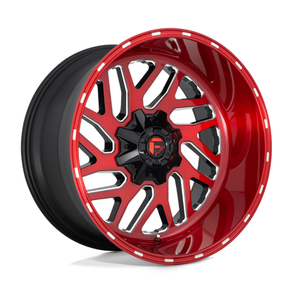 D691 22X10 5X4.5/5.0 BRSH-RED-MIL -18MM