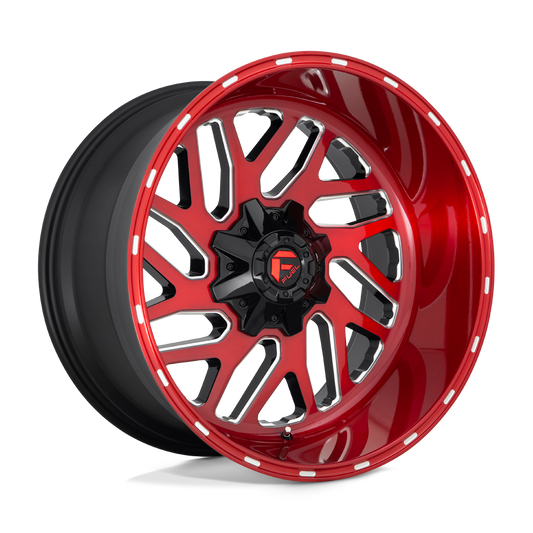 D691 22X10 5X4.5/5.0 BRSH-RED-MIL -18MM