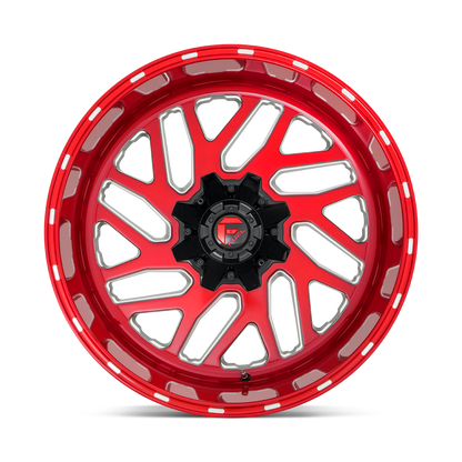 D691 22X12 8X6.5 BRSH-RED-MIL -43MM