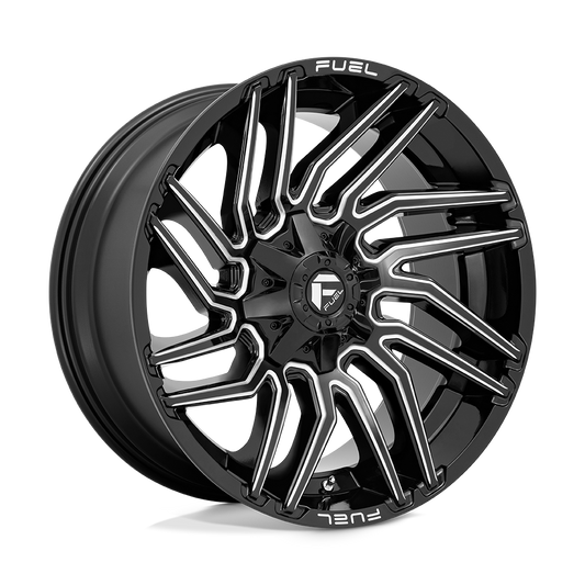 D773 22X10 8X180 G-BLK-MILL -18MM