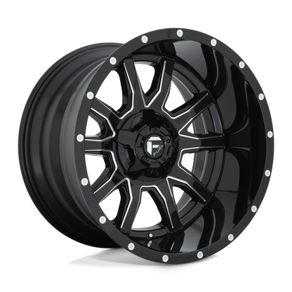 D627 20X12 5X4.5/5.0 GL-BLK-MIL -43MM