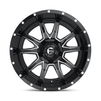 D627 20X12 5X4.5/5.0 GL-BLK-MIL -43MM