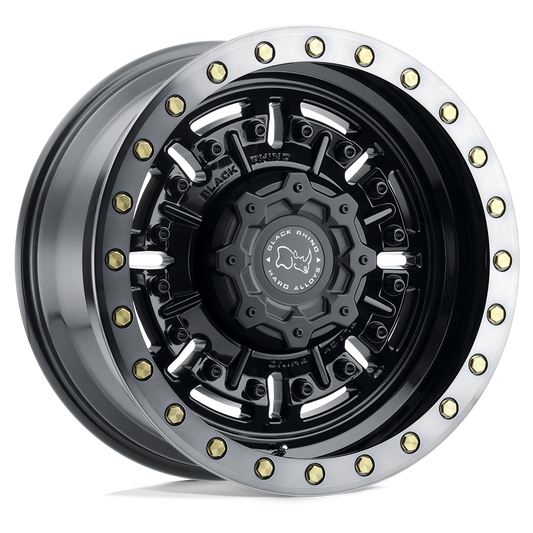 BRABR 17X9.5 8X6.5 G-GNBLK-MCH-DTLP -18MM