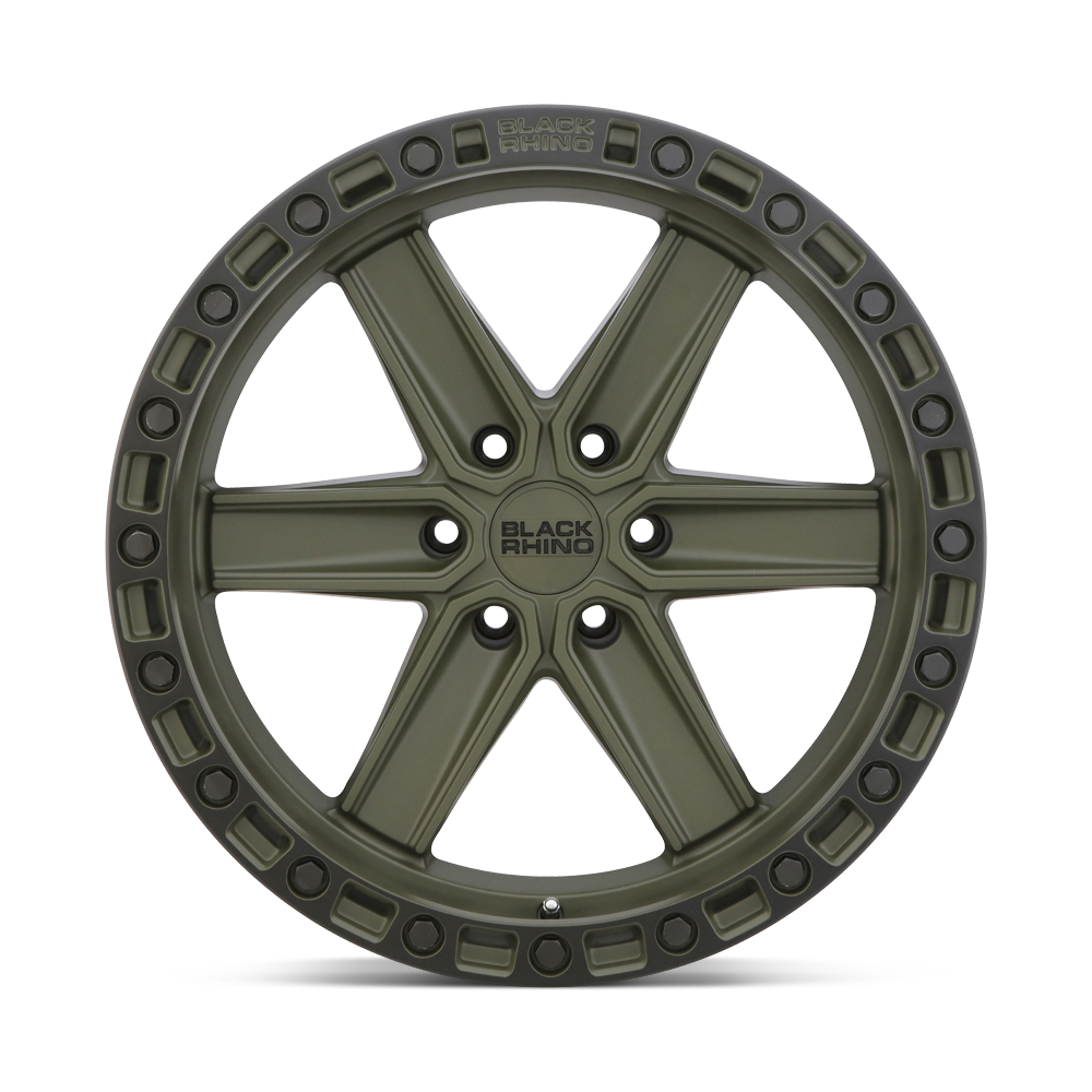 BRHDS 20.0X9.5 6X135 OD-GRN-BLK-LP 0MM