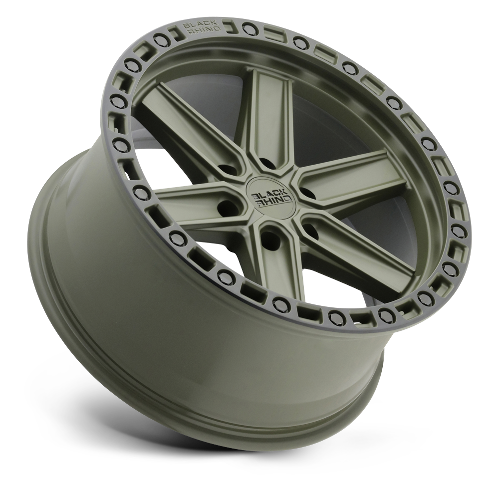 BRHDS 20.0X9.5 6X135 OD-GRN-BLK-LP 0MM