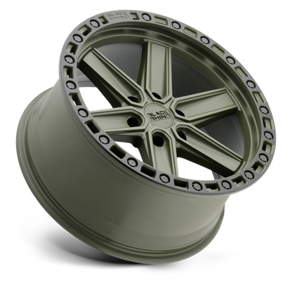 BRHDS 20.0X9.5 6X135 OD-GRN-BLK-LP 0MM